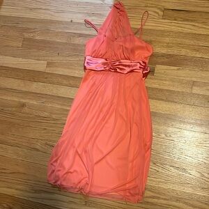 2000s peach dress